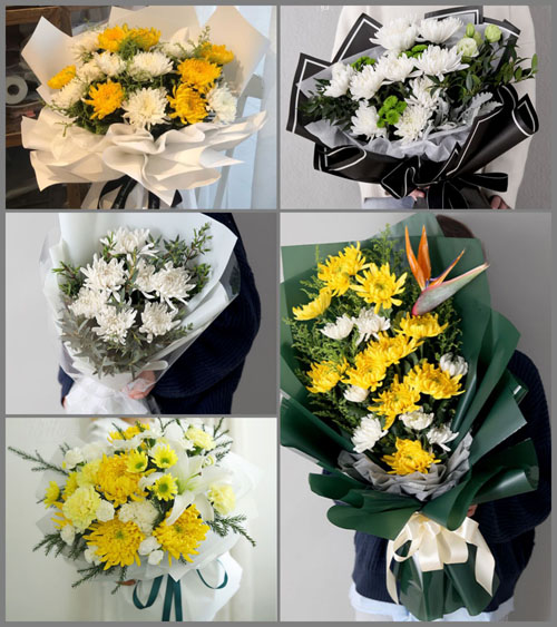 广东韶关市南雄市油山镇坪田坳村白事花束代送